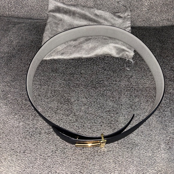 Tom Ford 2 tone reversible logo Belt women’s Size 85 - Picture 6 of 10